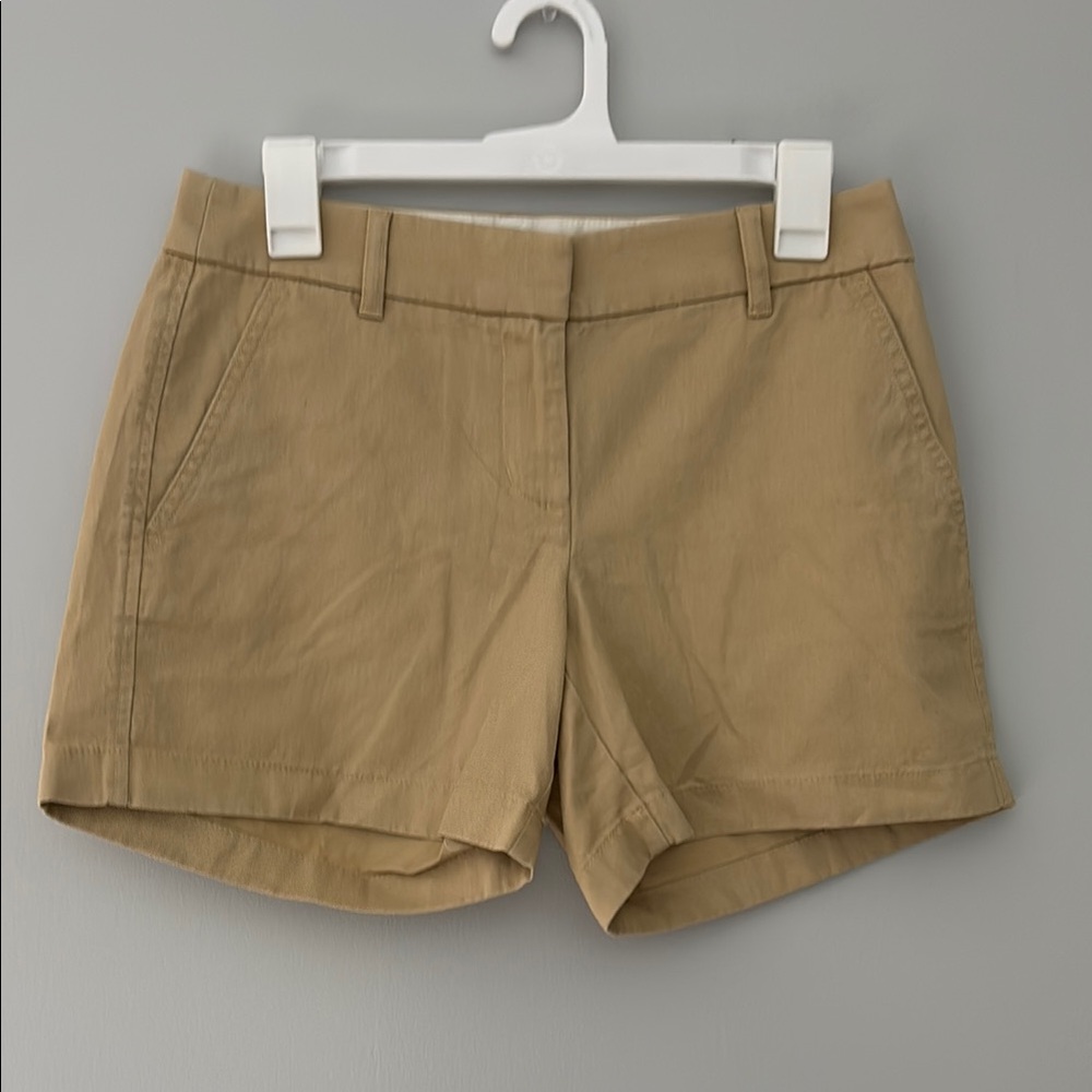 J. Crew Tan Bermuda Shorts Tailored Style